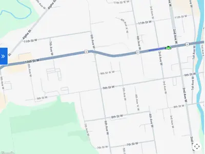 Watermain break at 10st St W and 3rd ave W