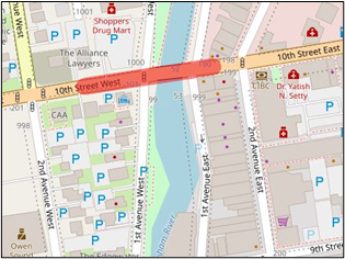 Image of Lane Reductions in the Area of 10th Street Bridge on Monday, October 7