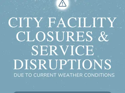 City facility closures