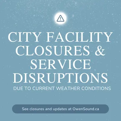 City facility closures