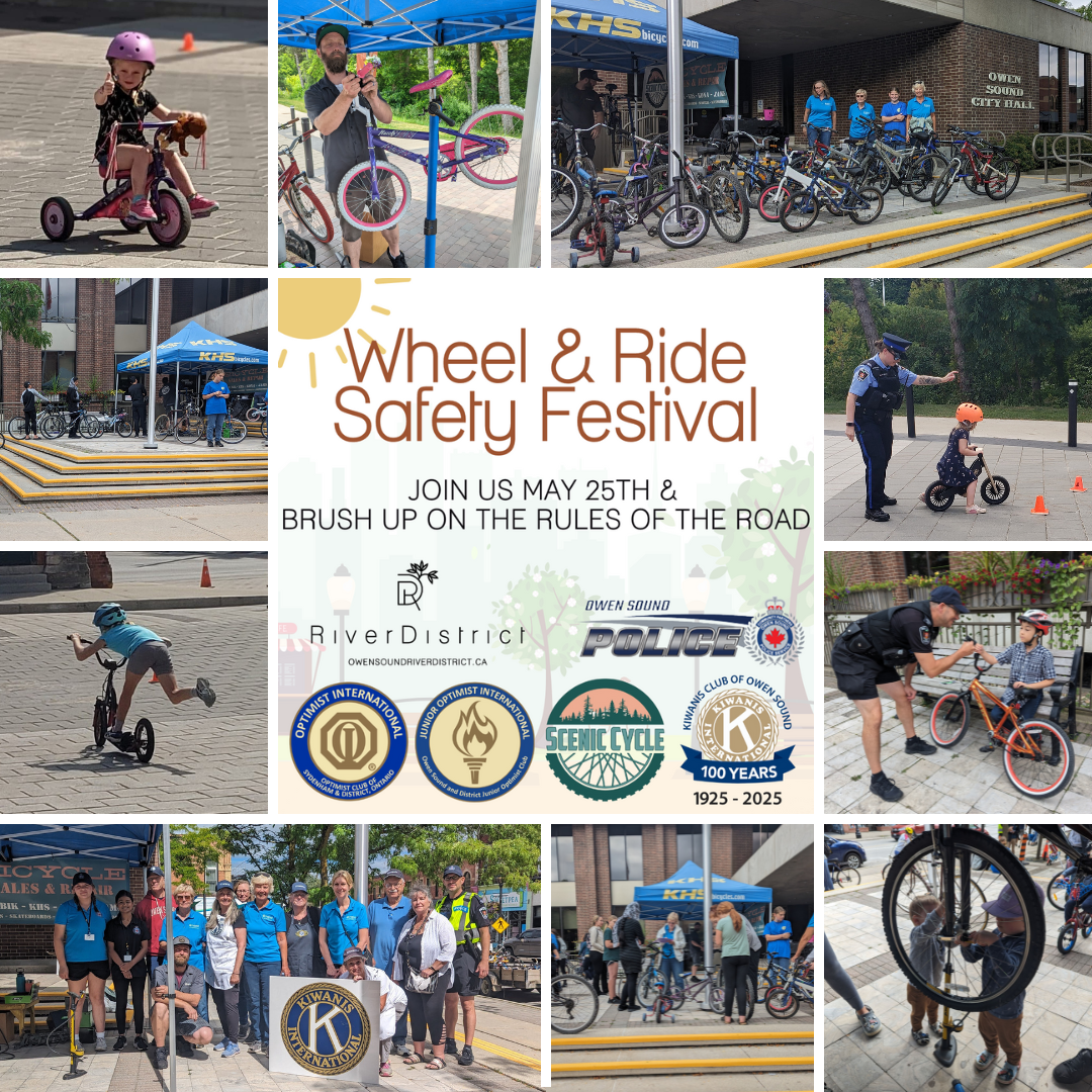 A collage of the Wheel and Ride Festival Photos