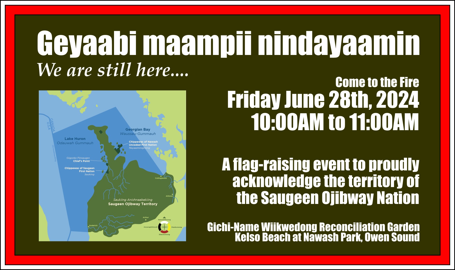 June 28th invite to flag-raising event