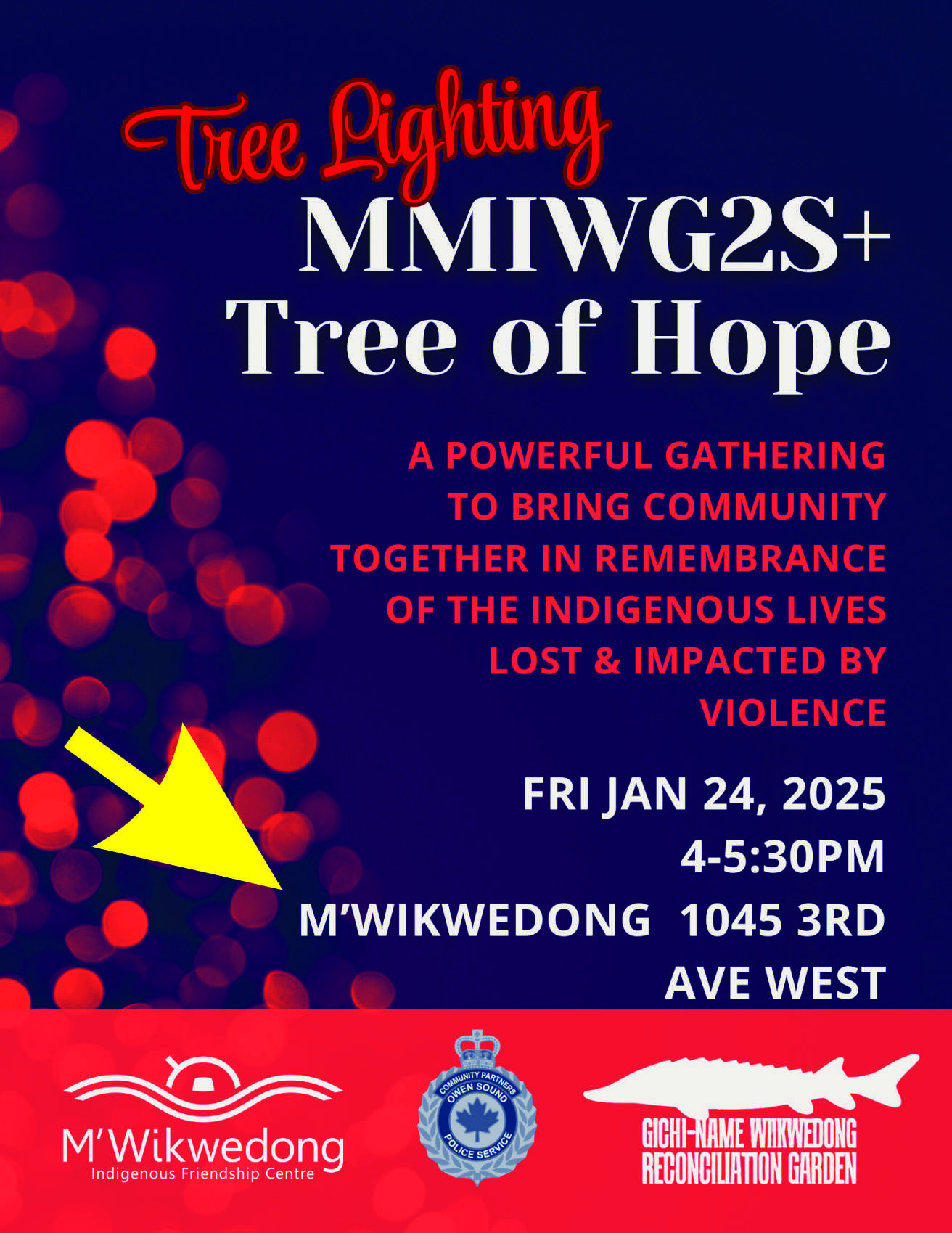 Tree of Hope on Jan. 24 at M'Wikwedong