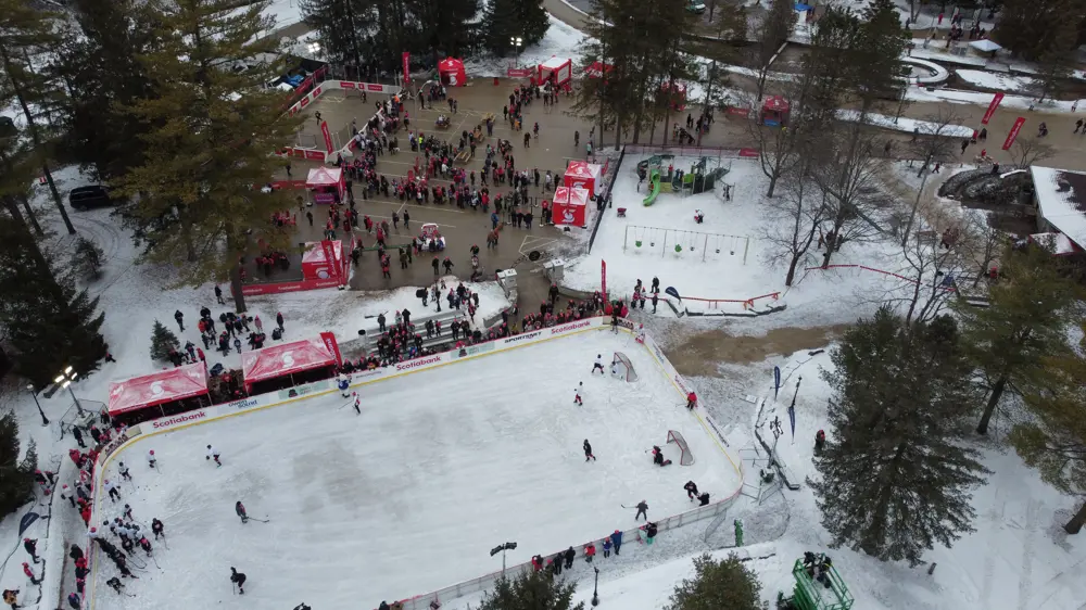 Hockey Day in Canada happening on the Good Cheer Rink