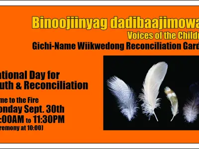 Invitation to Truth and Reconciliation Garden ceremony on September 30th