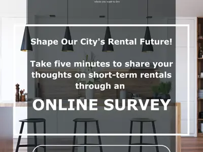 Image to promote taking online survey about STRs