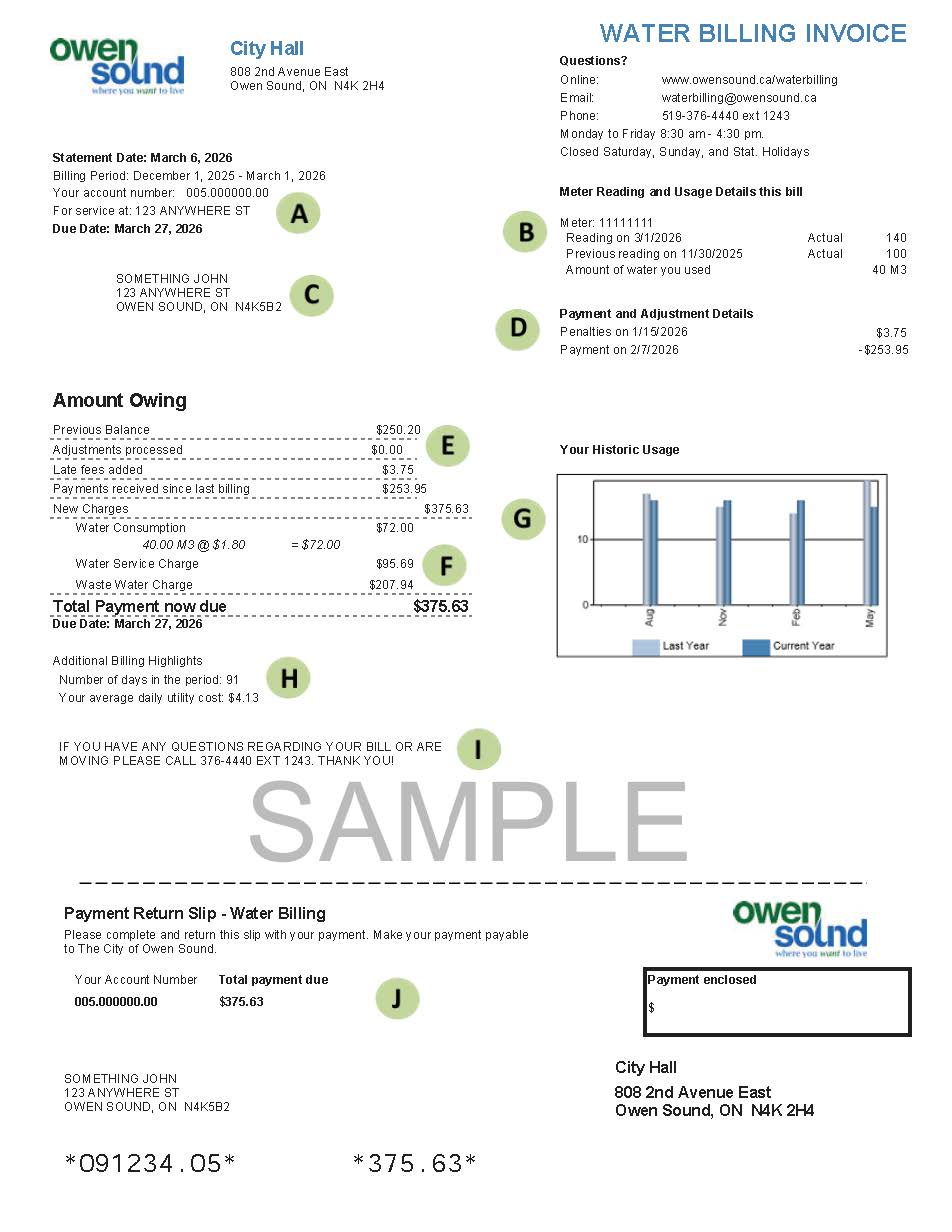Sample Water Bill 1